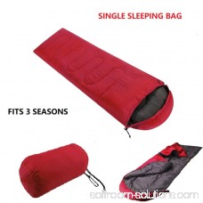 Large Single Sleeping Bag Warm Soft Adult Waterproof Camping Hiking